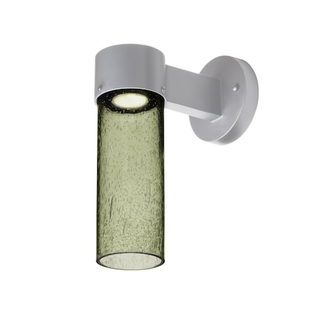 Besa Lighting Juni 10 Outdoor Sconce, Moss Bubble, Silver Finish, 1x4W LED JUNI10MS-WALL-LED-SL